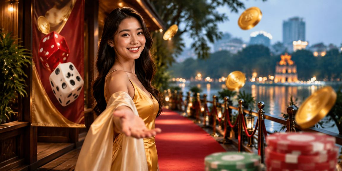 Người dùng đọc bảng tỷ lệ kèo tài xỉu tại quán cà phê Hà Nội buổi tối